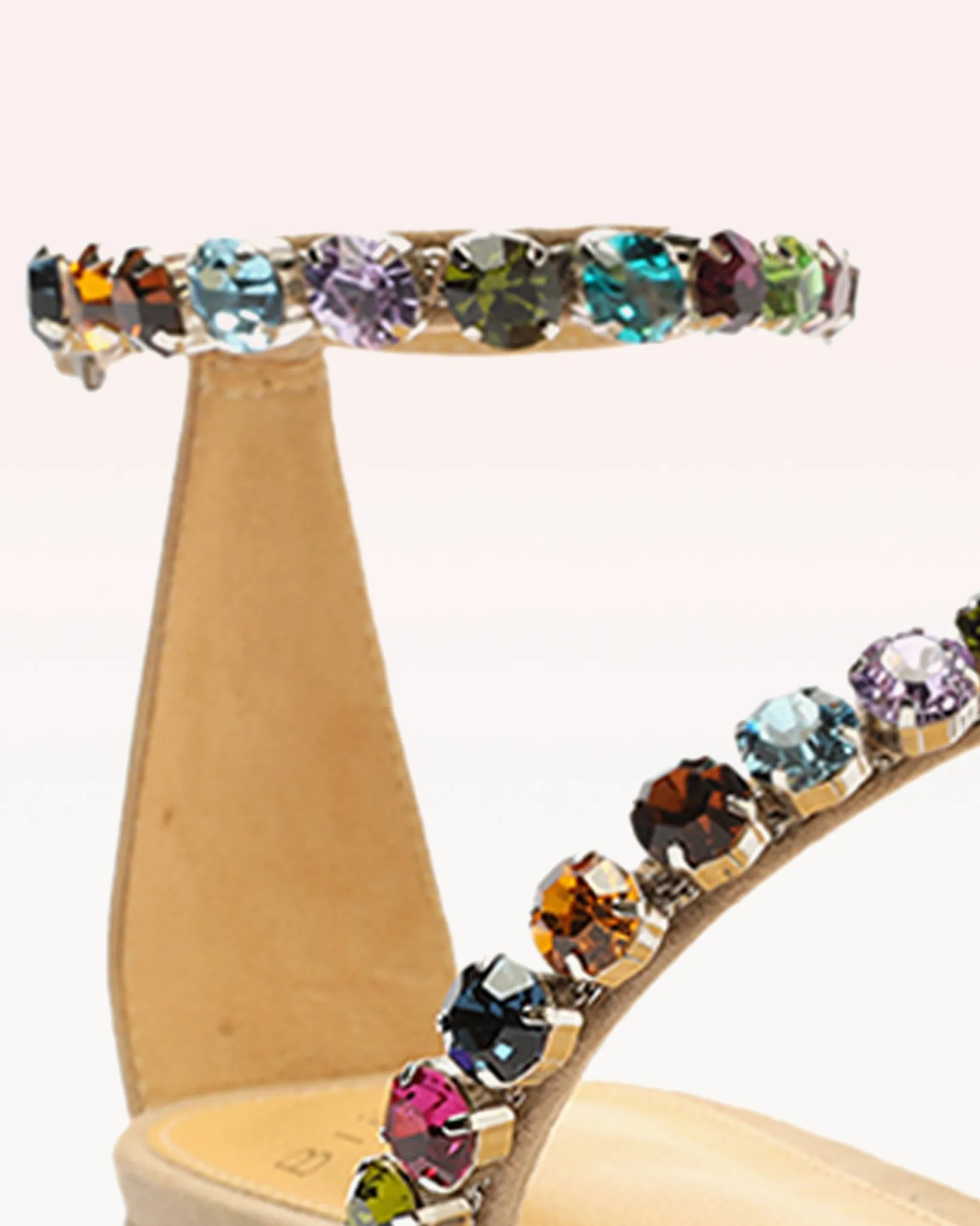 Alexa Flat Crystals Beige