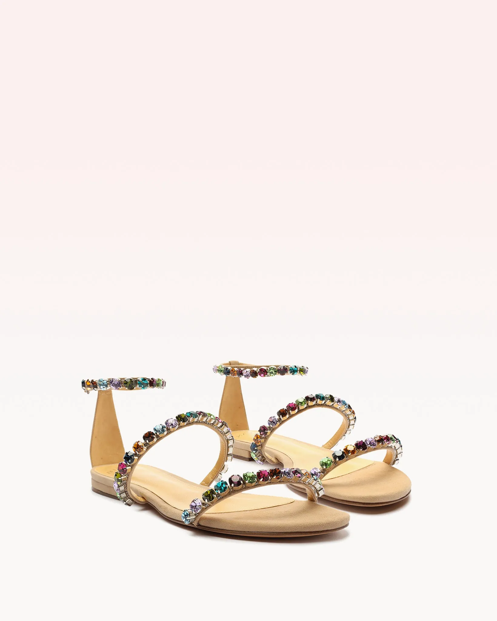 Alexa Flat Crystals Beige