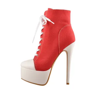 All Star Style Ankle Boots: High Heel Ankle Boots