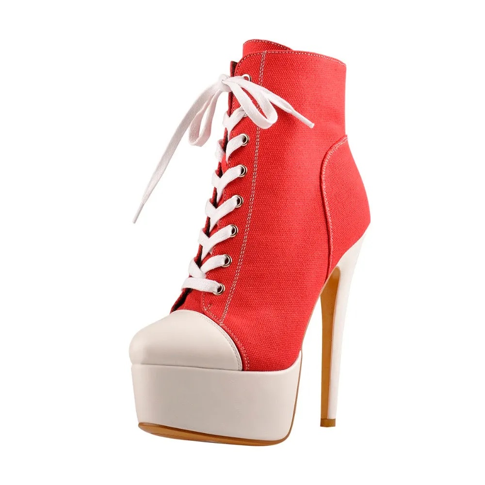 All Star Style Ankle Boots: High Heel Ankle Boots