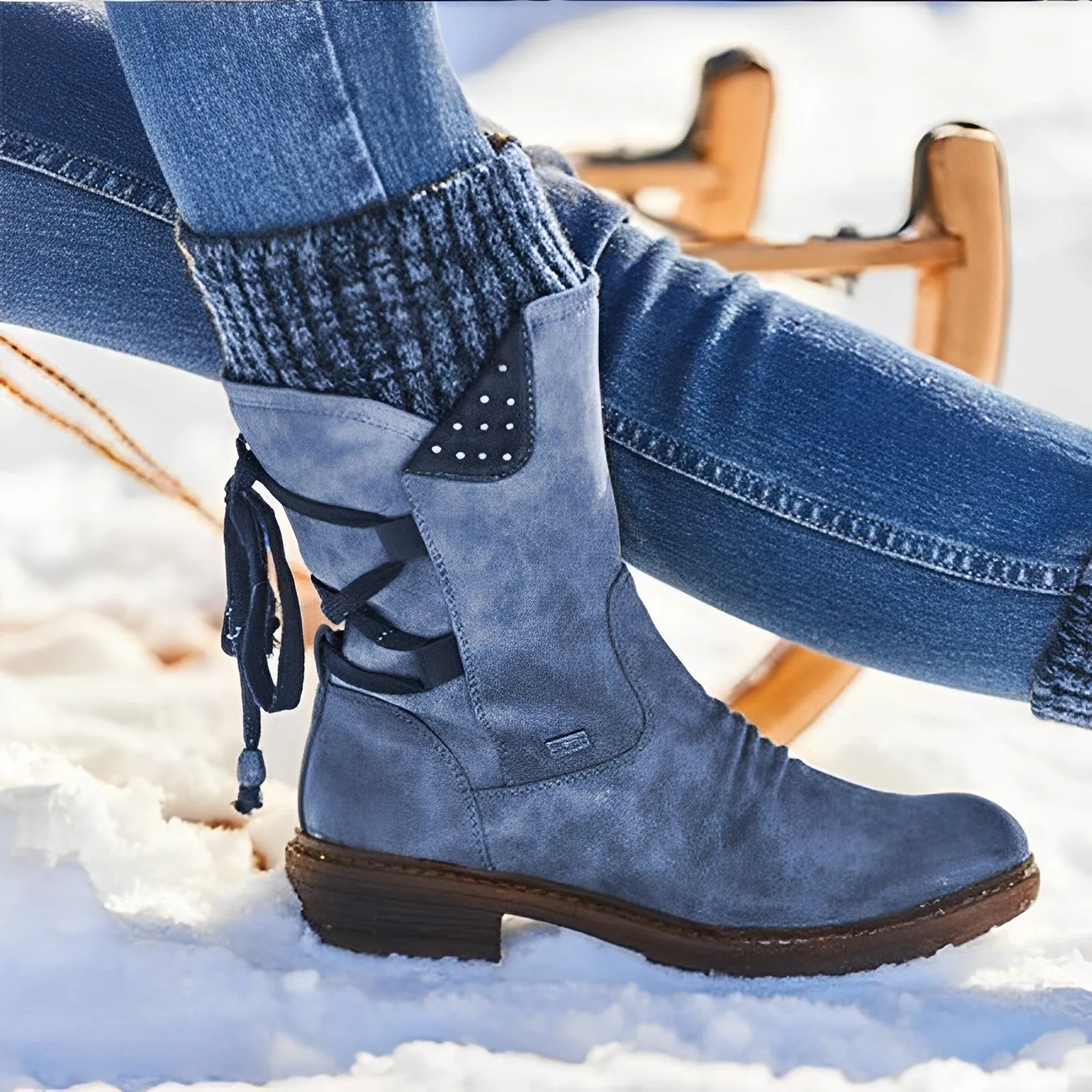 Amalia | Winterlaarzen met veters