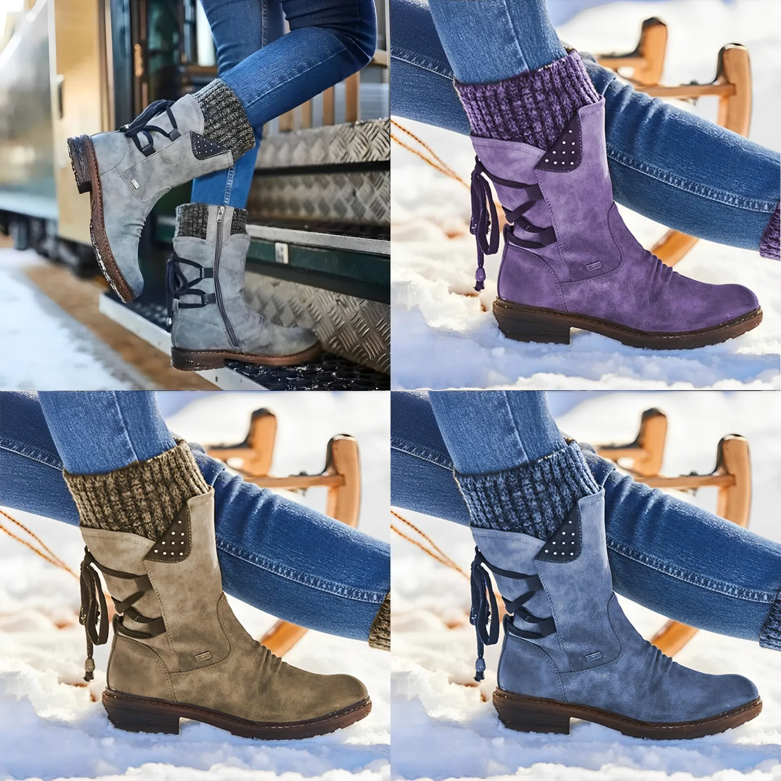Amalia | Winterlaarzen met veters