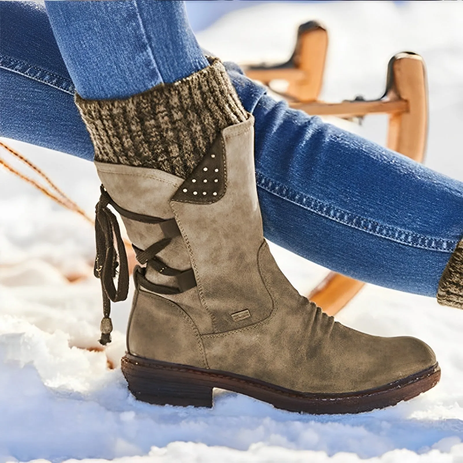 Amalia | Winterlaarzen met veters