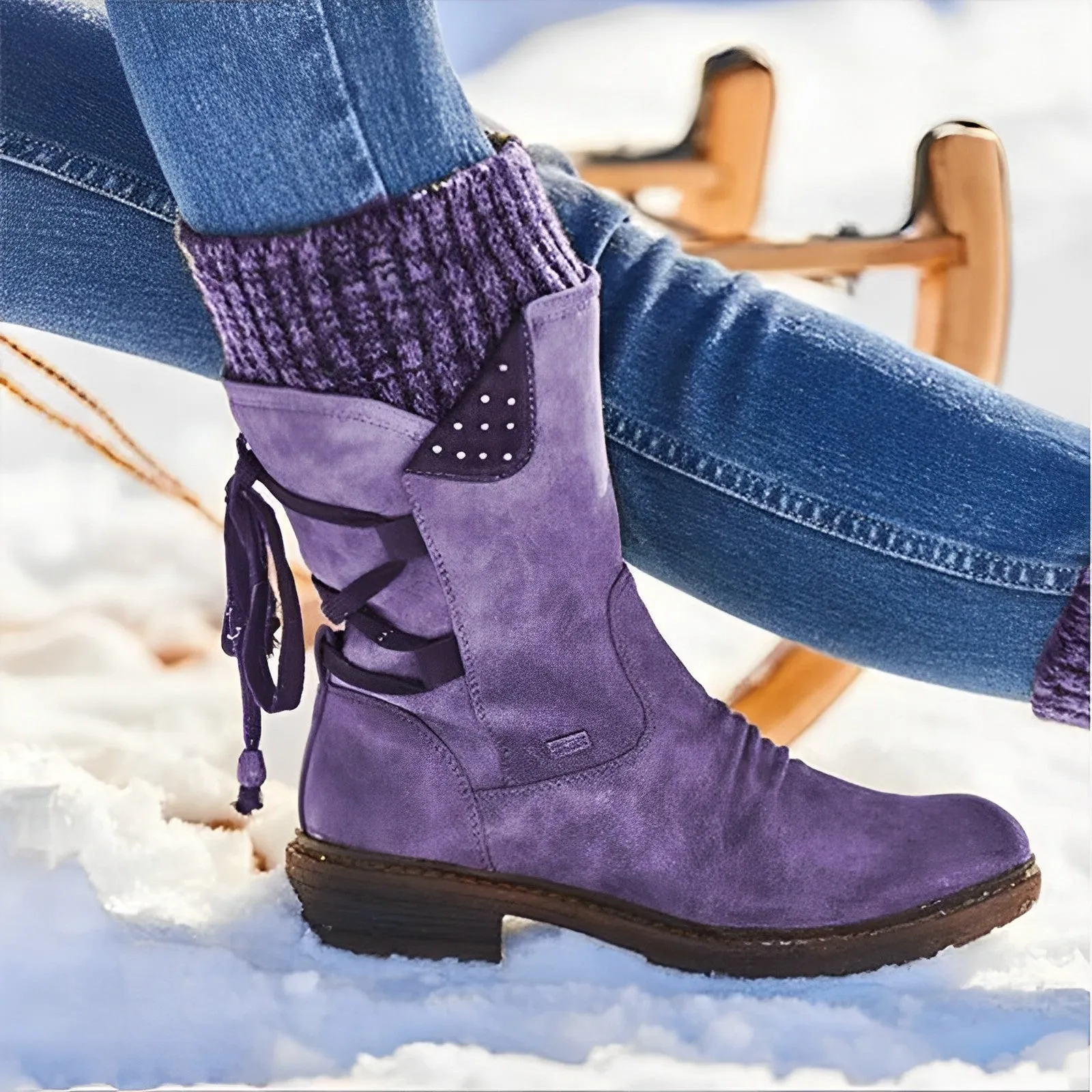 Amalia | Winterlaarzen met veters