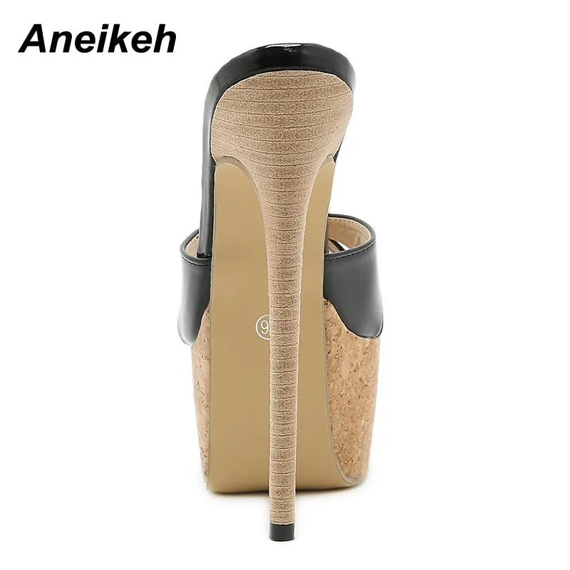 Aneikeh Mule Heels | High Heel Tease