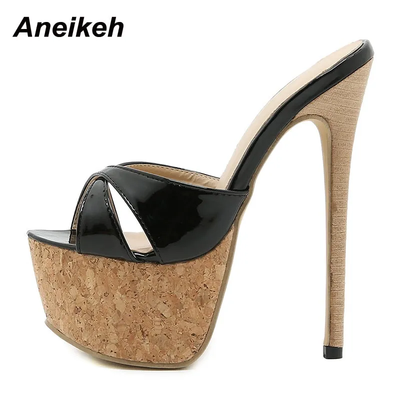 Aneikeh Mule Heels | High Heel Tease