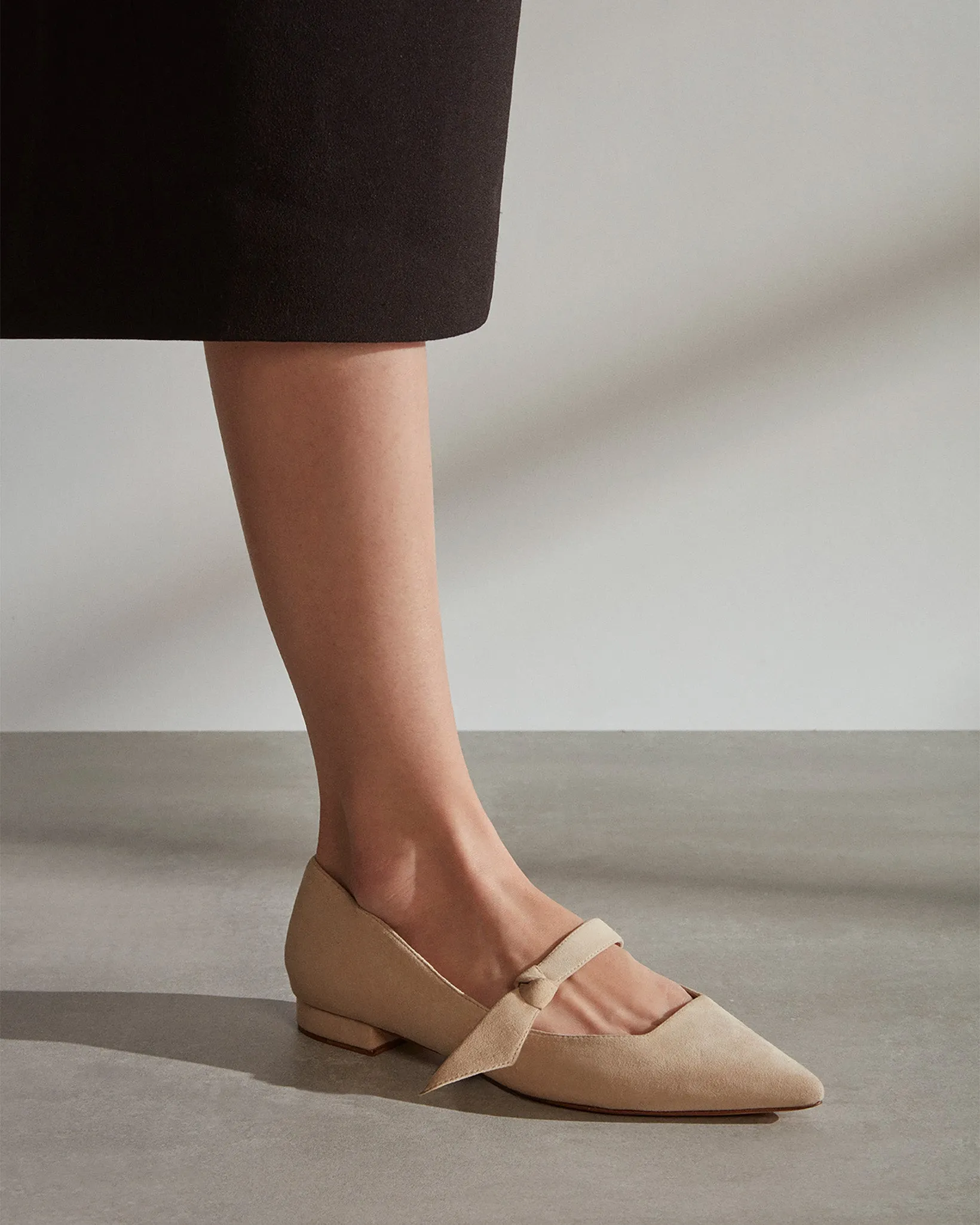 Asymmetric Clarita Mary Jane Beige