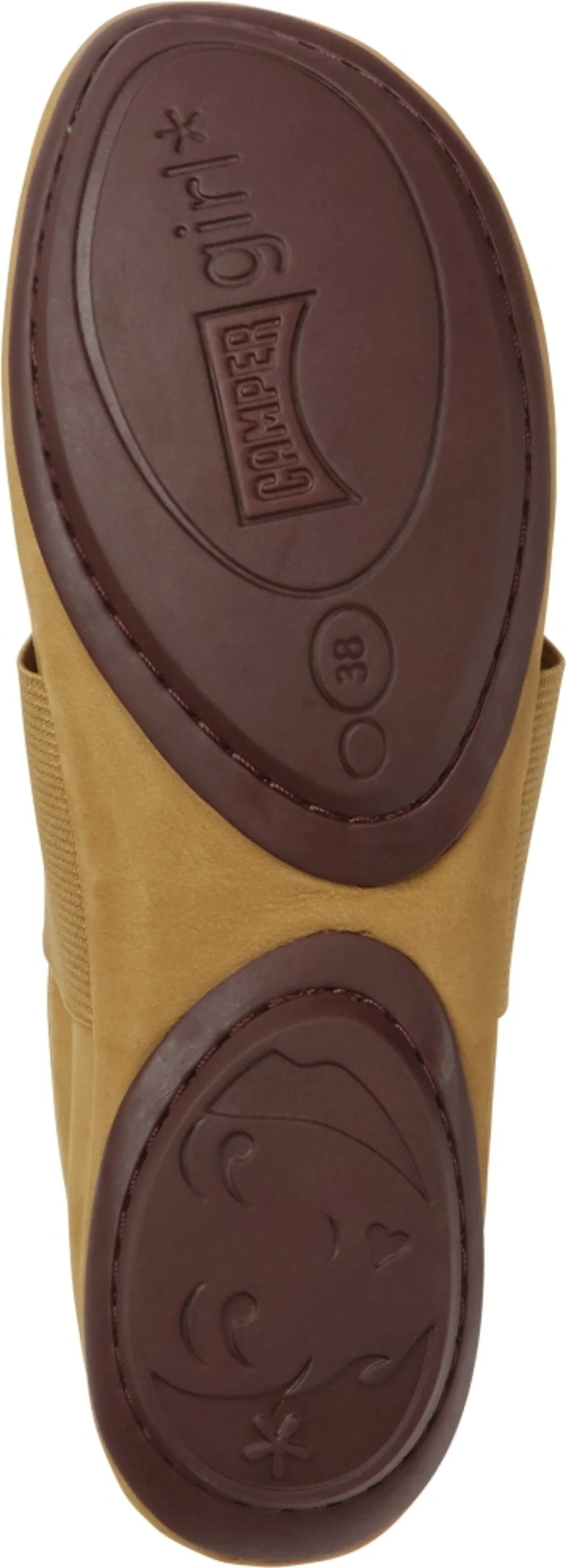 Ballerinas with strap Camper Right Nina, light brown