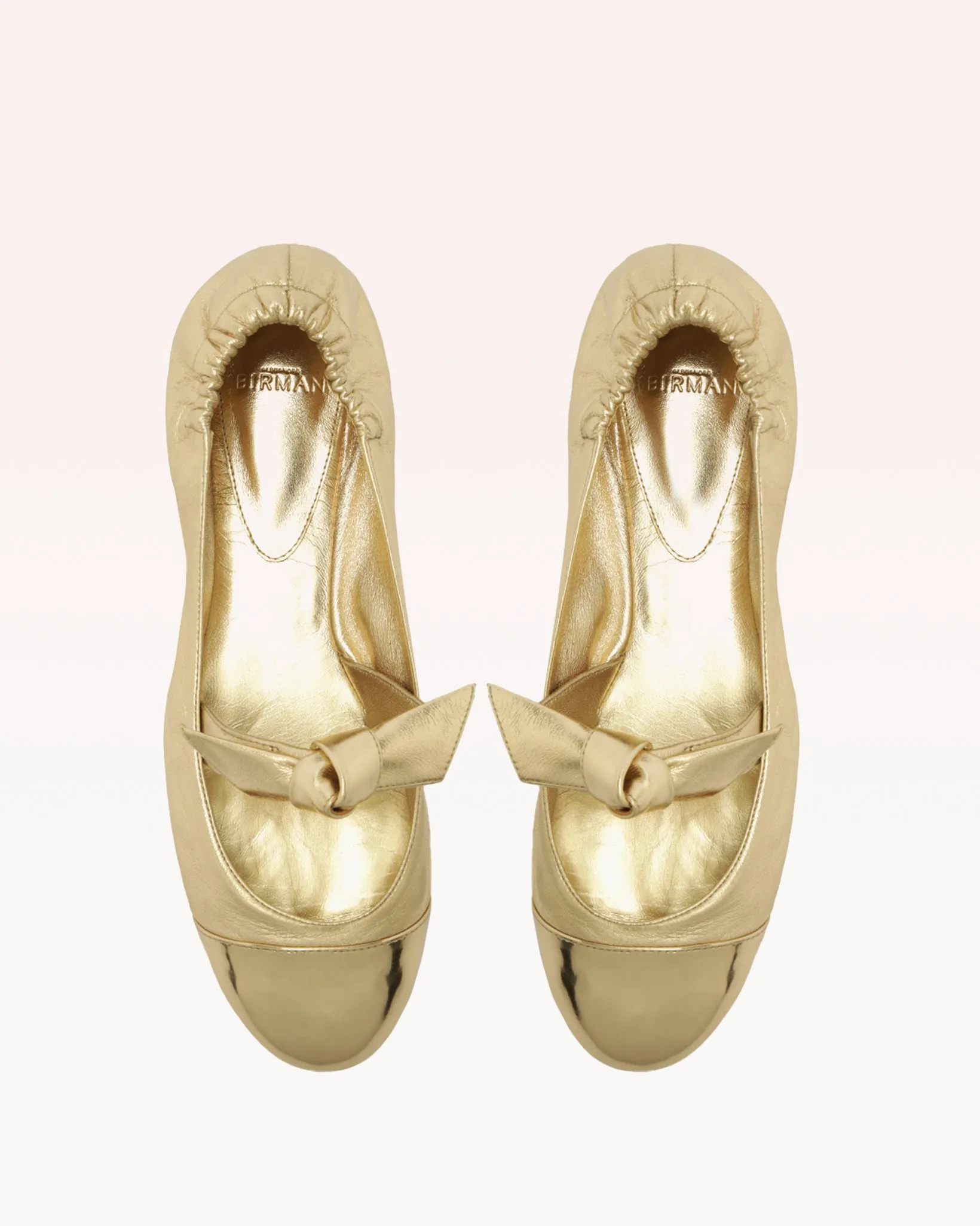 Clarita Ballerina Flat Golden
