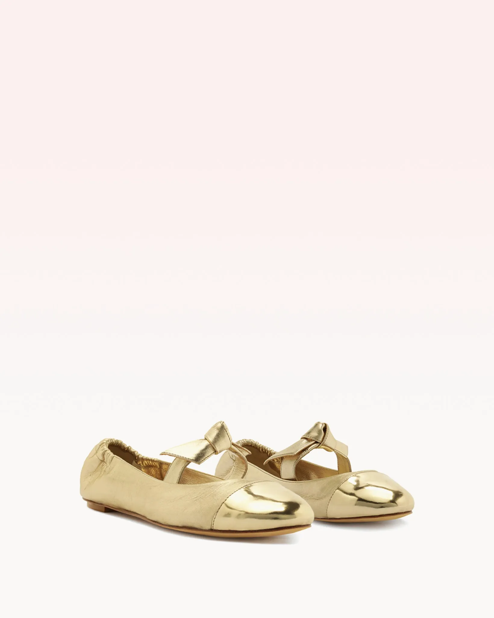 Clarita Ballerina Flat Golden