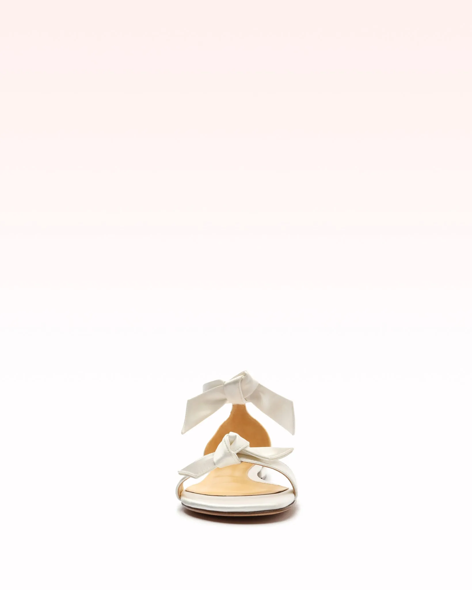 Clarita Flat Satin White