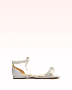 Clarita Flat Satin White