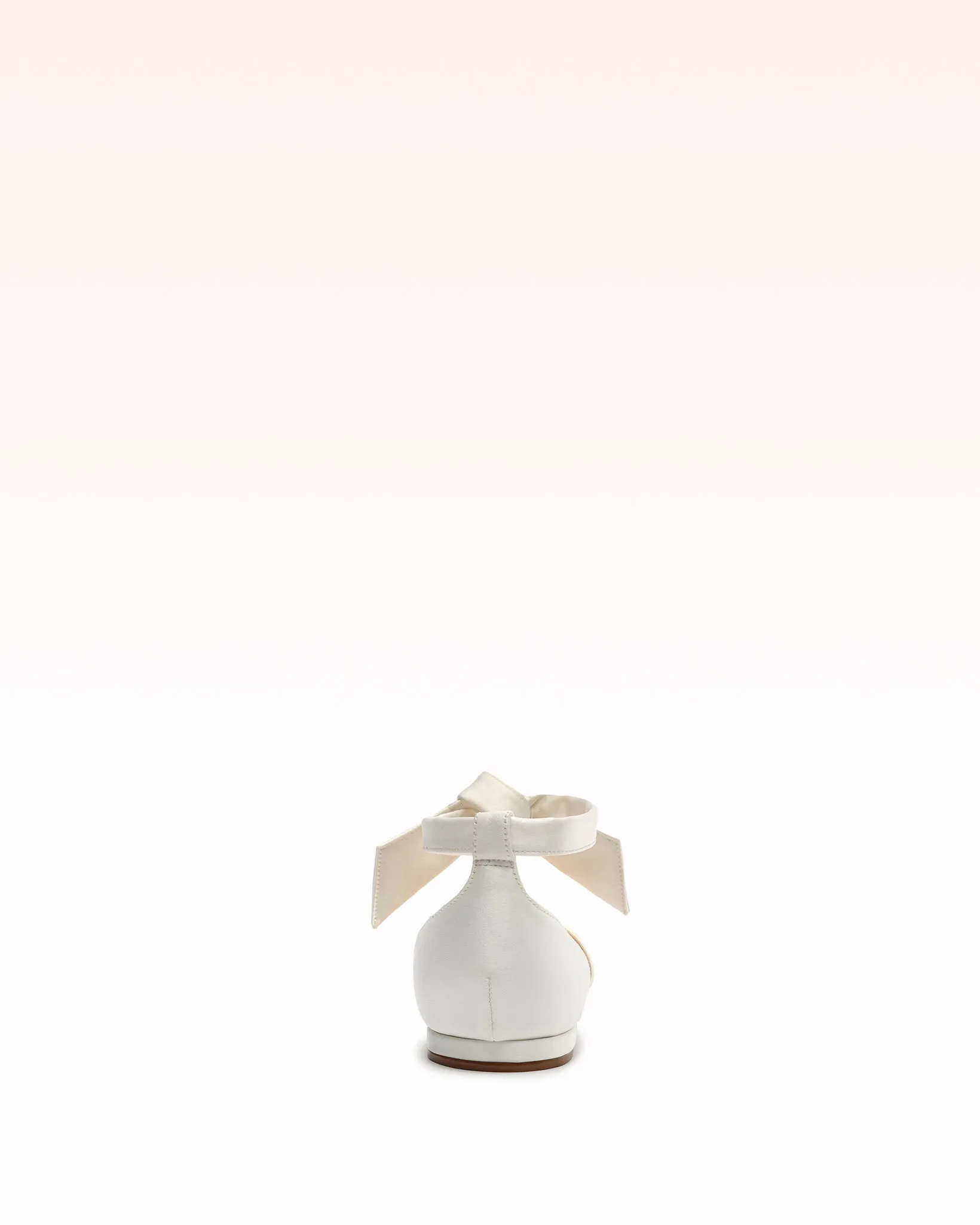 Clarita Flat Satin White