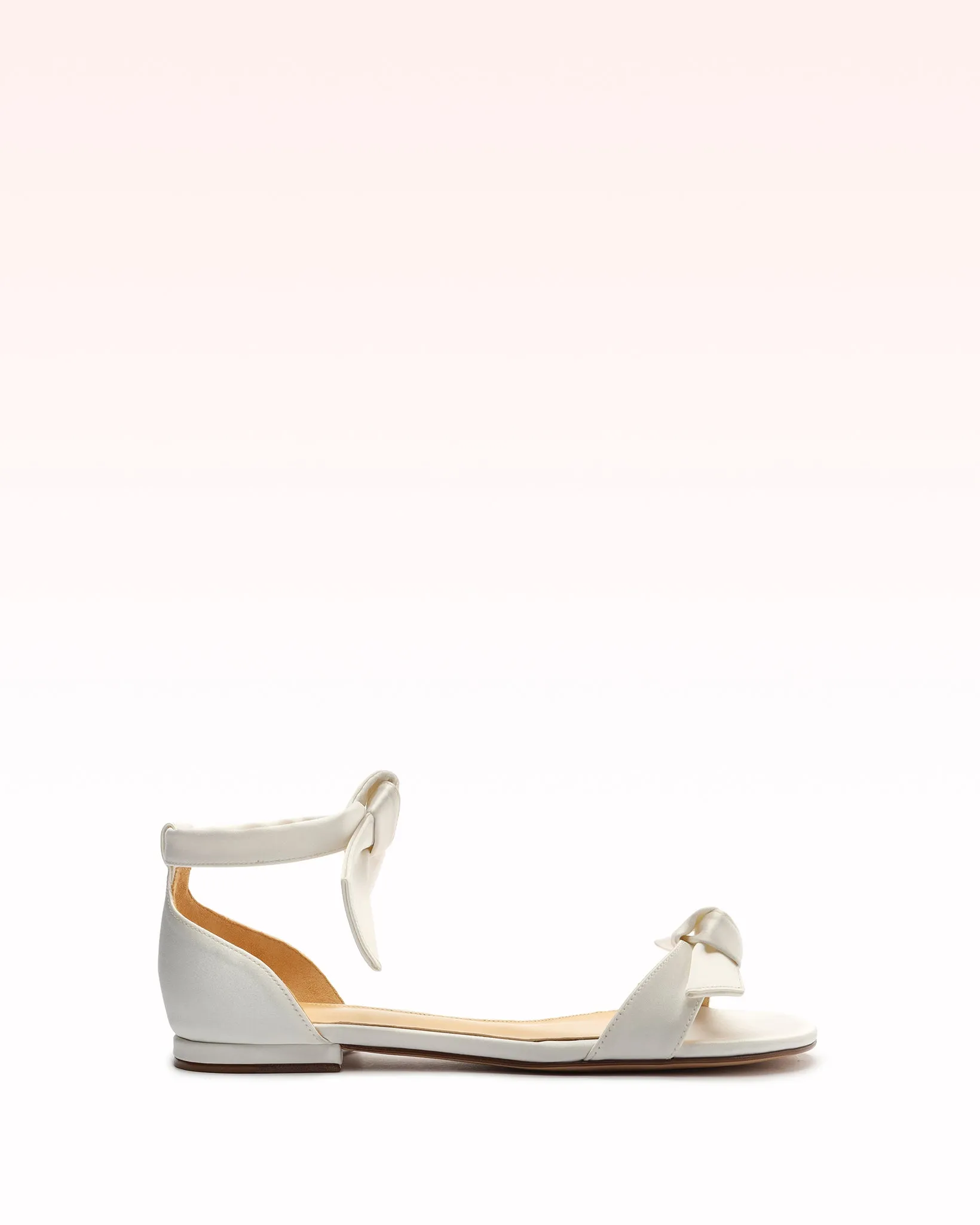 Clarita Flat Satin White