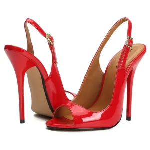 Coco Slingback Peeptoe Heels