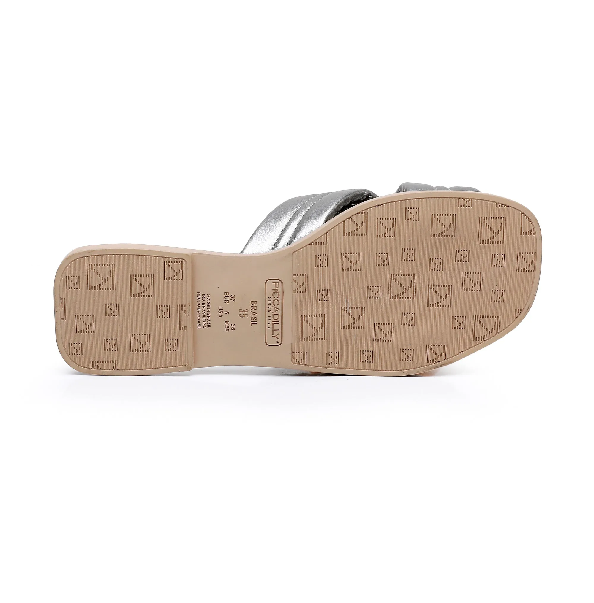 Criss Cross Strap Sandals - Silver (355.006)