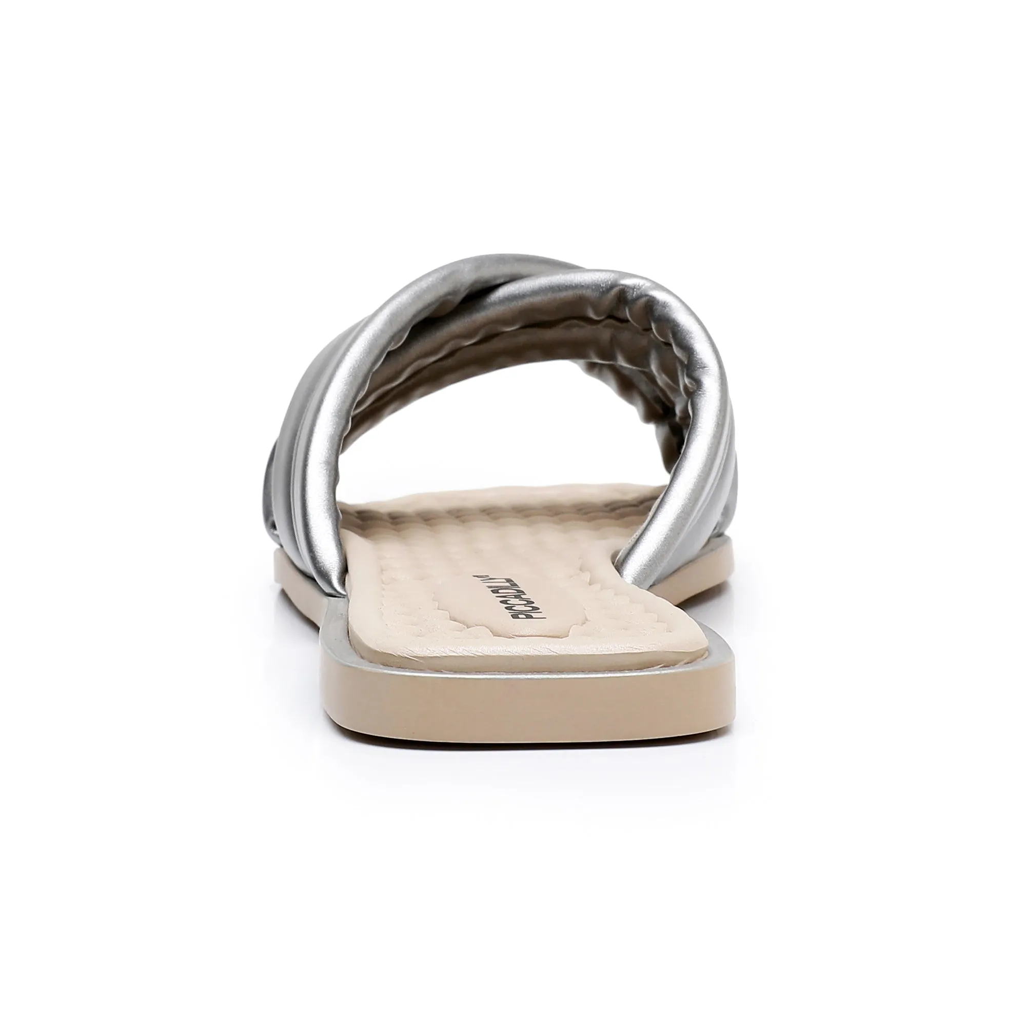 Criss Cross Strap Sandals - Silver (355.006)