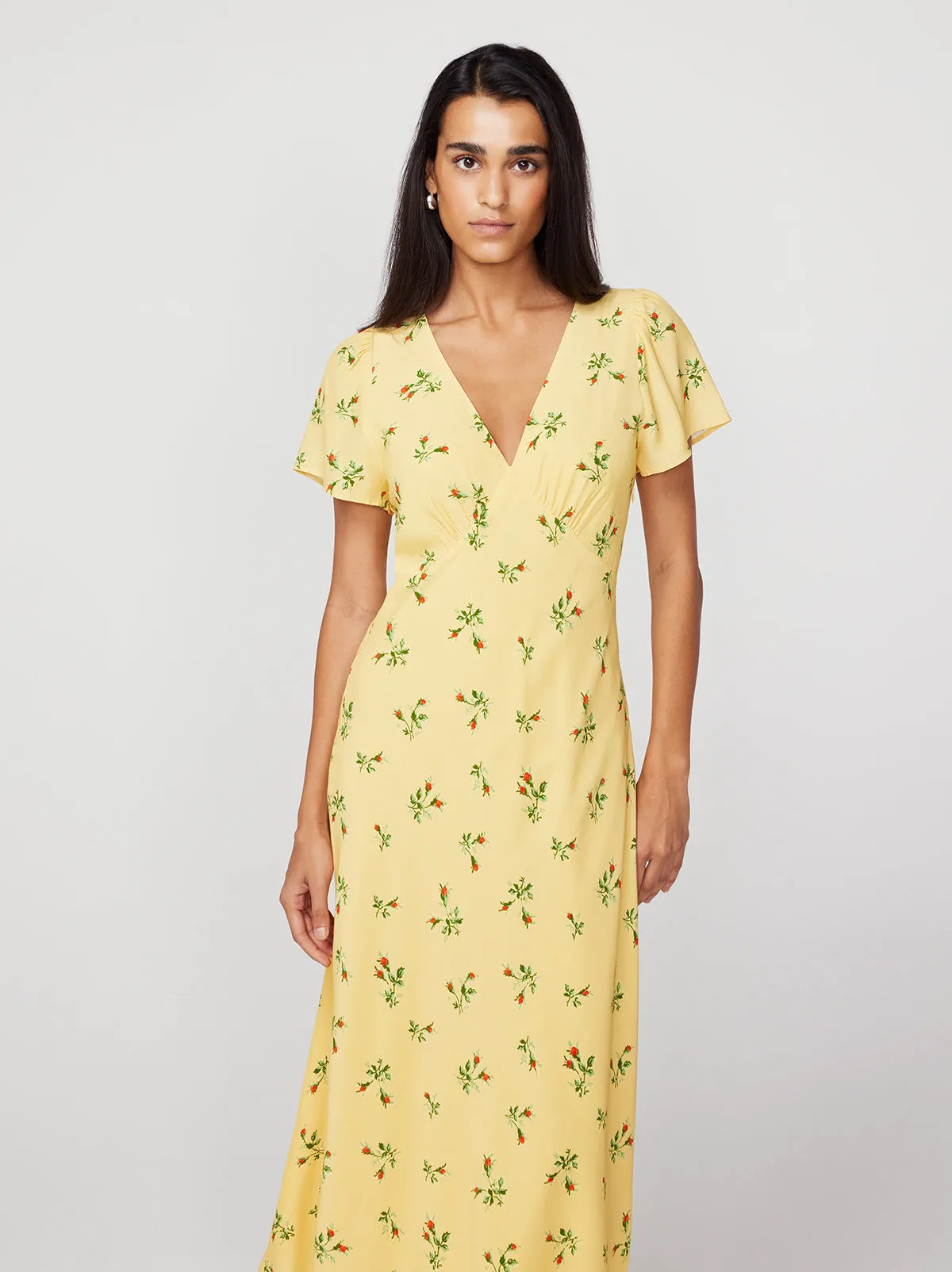 Effie Buttercup Rosebud Midi Dress