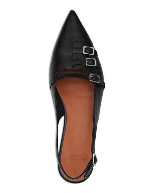 Hermine Women's Vagabond Slingback Flats in Black