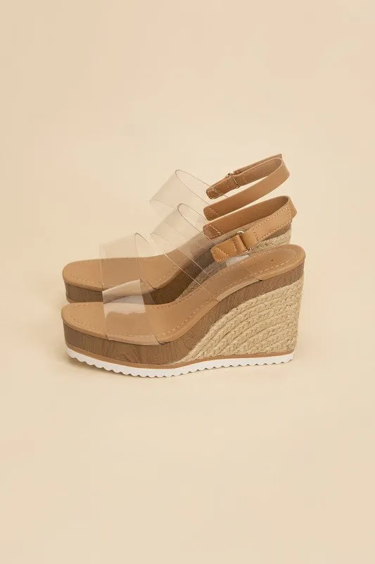 INTEND Clear Wedge Heels