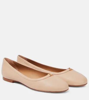 Marcie Chloé leather ballet flats, neutral