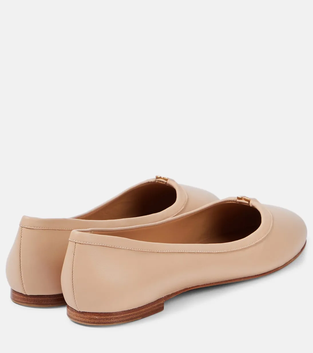 Marcie Chloé leather ballet flats, neutral
