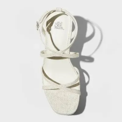 New - Wild Fable Women's Platform Wedge High Heel Sandals Ankle Strap Memory Foam