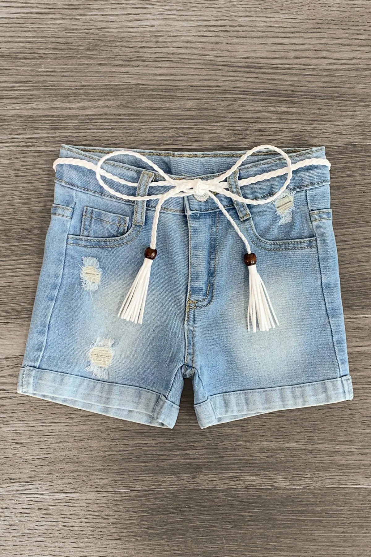 "Moody Little Soul" Denim Short Set