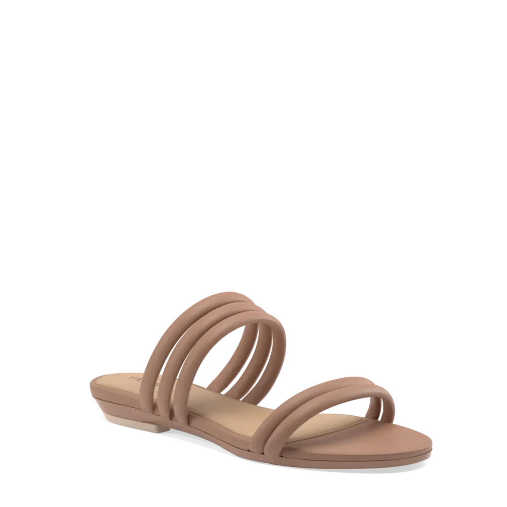 The Slide - Latte Leather Rope 3 Stiletto
