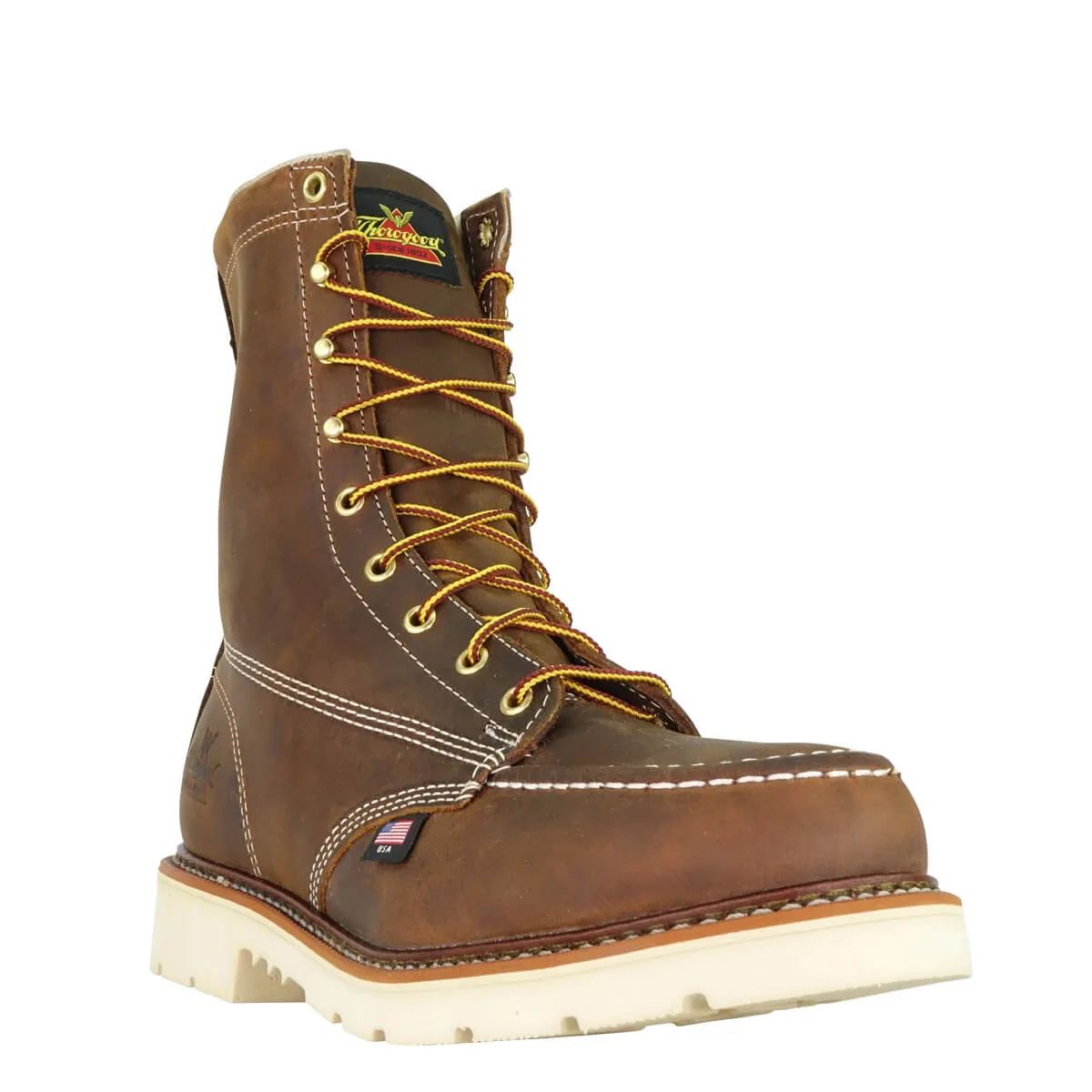 Thorogood 8" Trail Crazyhorse Moc Safety Toe With Heel