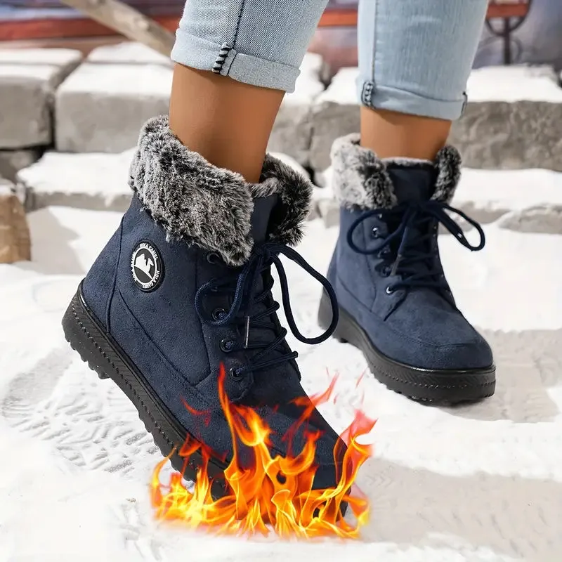 Waterdichte snowboots - warm, met fleece gevoerd en antislip