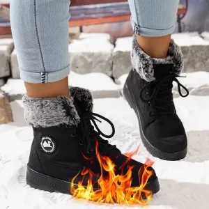 Waterdichte snowboots - warm, met fleece gevoerd en antislip