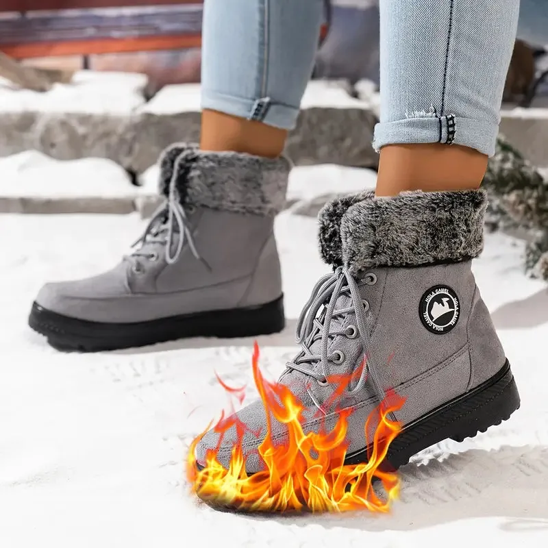 Waterdichte snowboots - warm, met fleece gevoerd en antislip