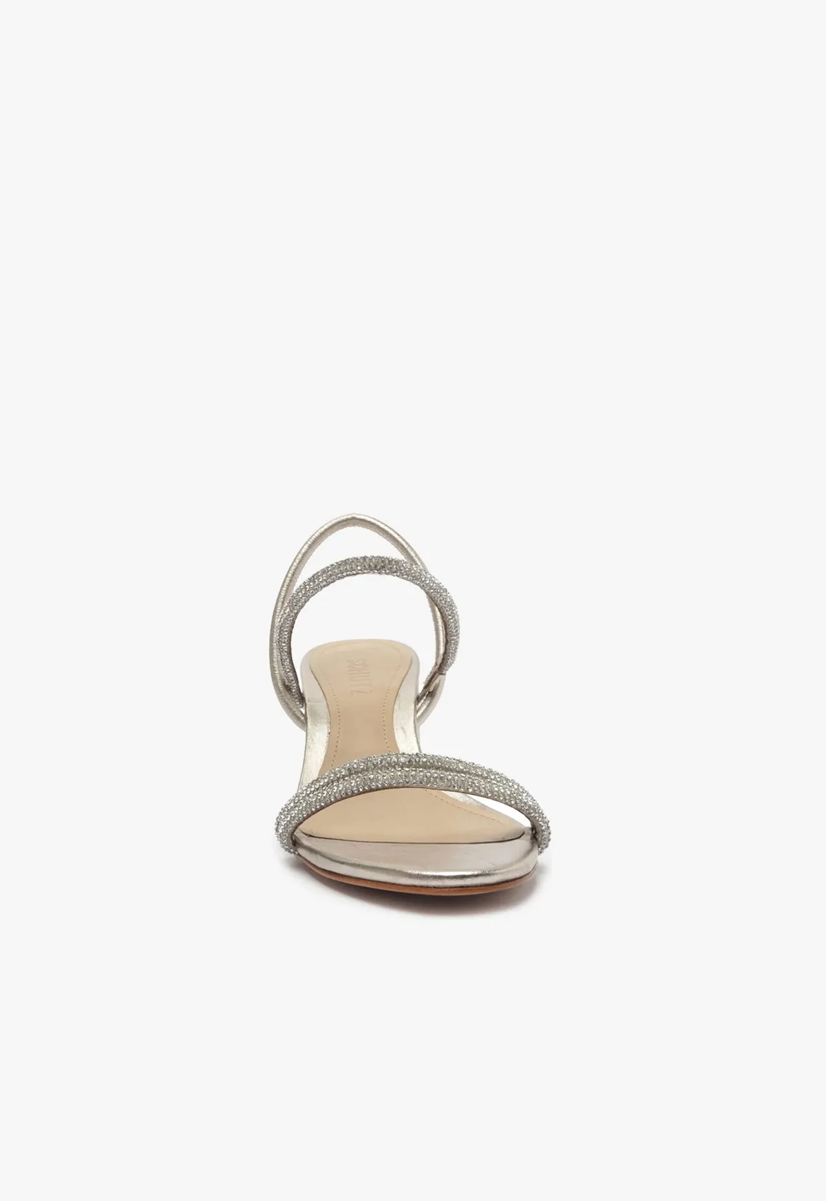 Whiteley Block Metallic Leather Sandal