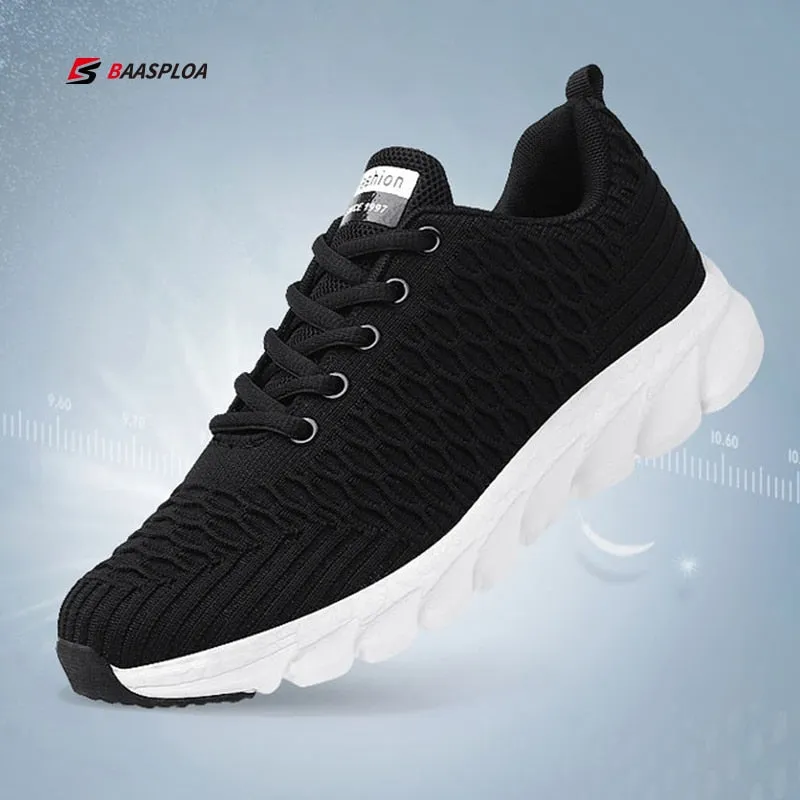Women's Sneaker Fitness Shoes Lace up Non-Slip Soft Tennis Shoes Lace-up Lightweight Jogging Walking Breathable Sneakers