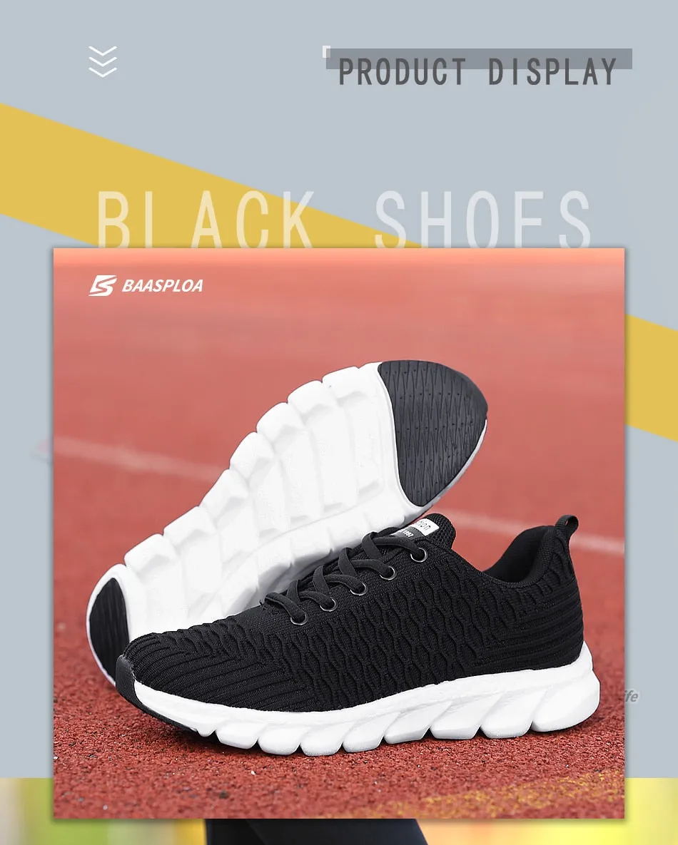 Women's Sneaker Fitness Shoes Lace up Non-Slip Soft Tennis Shoes Lace-up Lightweight Jogging Walking Breathable Sneakers