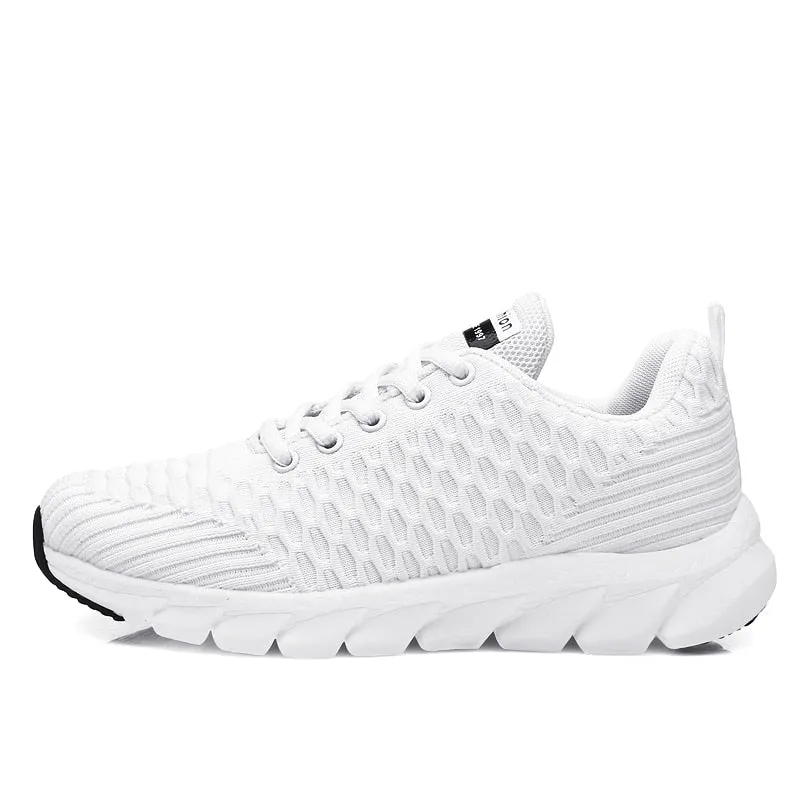 Women's Sneaker Fitness Shoes Lace up Non-Slip Soft Tennis Shoes Lace-up Lightweight Jogging Walking Breathable Sneakers