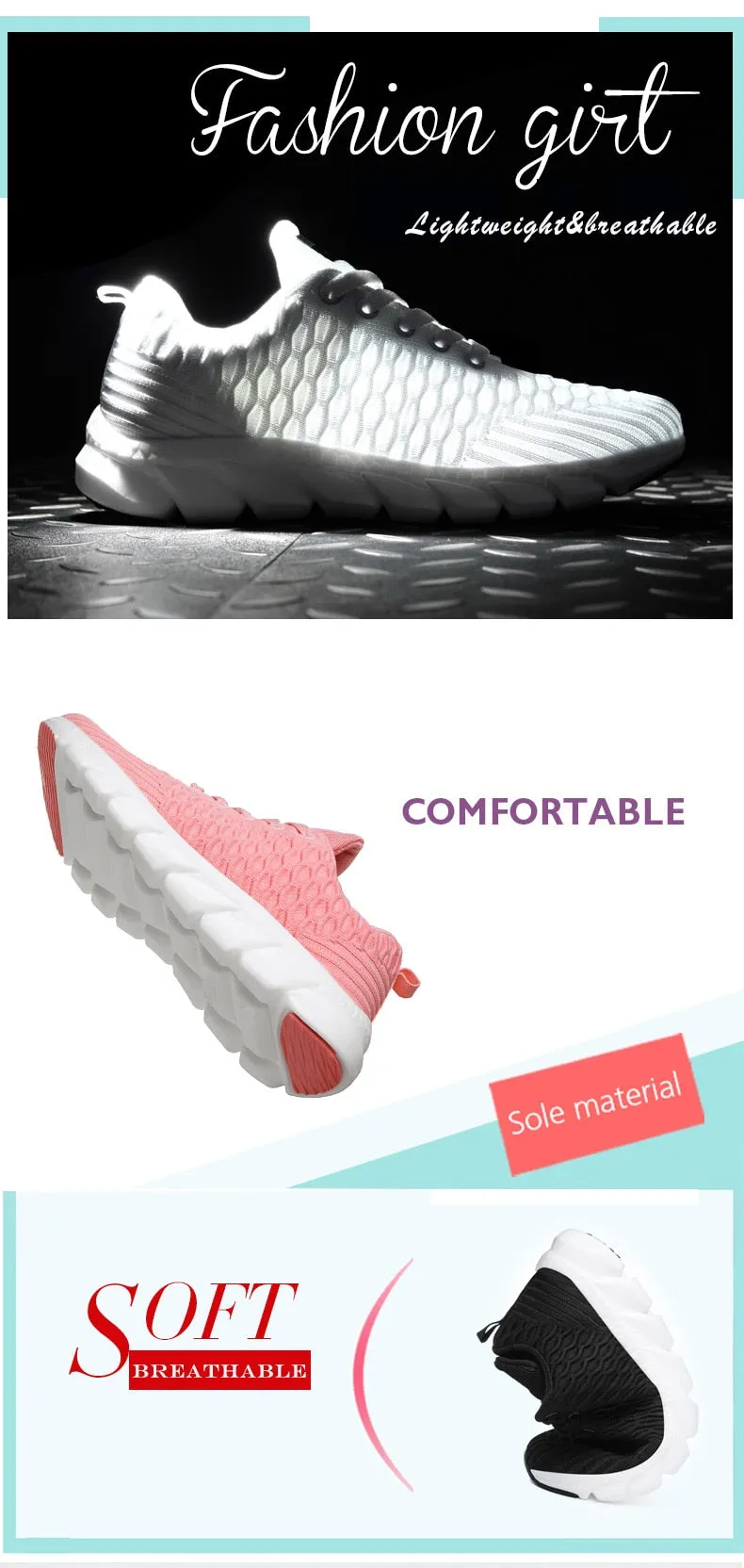 Women's Sneaker Fitness Shoes Lace up Non-Slip Soft Tennis Shoes Lace-up Lightweight Jogging Walking Breathable Sneakers