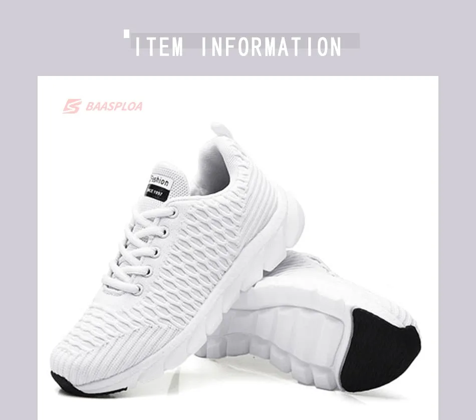 Women's Sneaker Fitness Shoes Lace up Non-Slip Soft Tennis Shoes Lace-up Lightweight Jogging Walking Breathable Sneakers